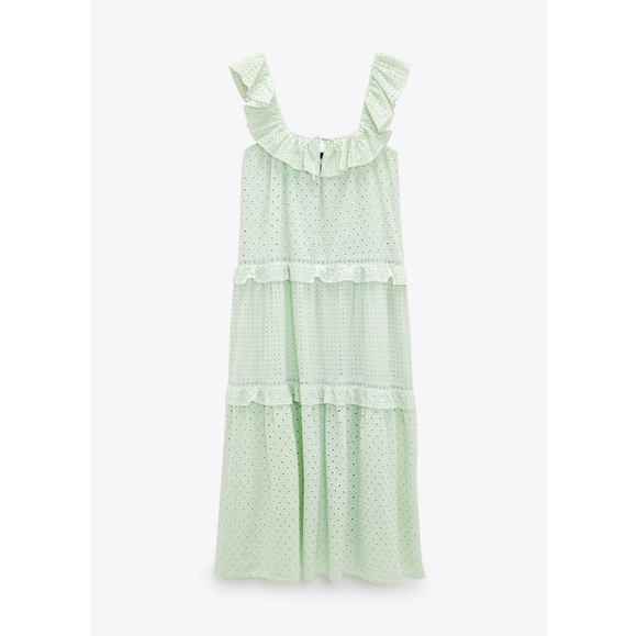 DRESS WITH CUTWORK EMBROIDERY - Picture 3 of 11